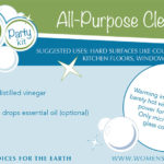 recipe card for non-toxic cleaner