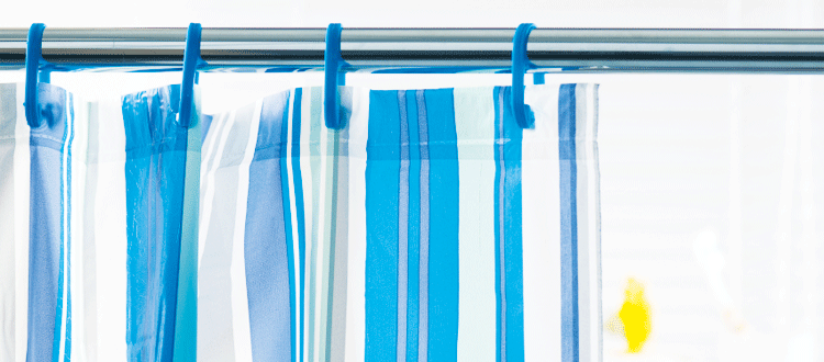 PVC free shower curtain