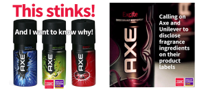 Toxic chemicals in Axe Body Spray