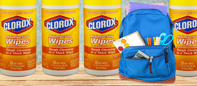 Harmful chemicals in disinfectant wipes