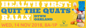Take action to quit the quats, health first rally