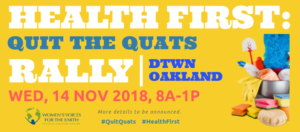 Health First, Quit the Quats Rally