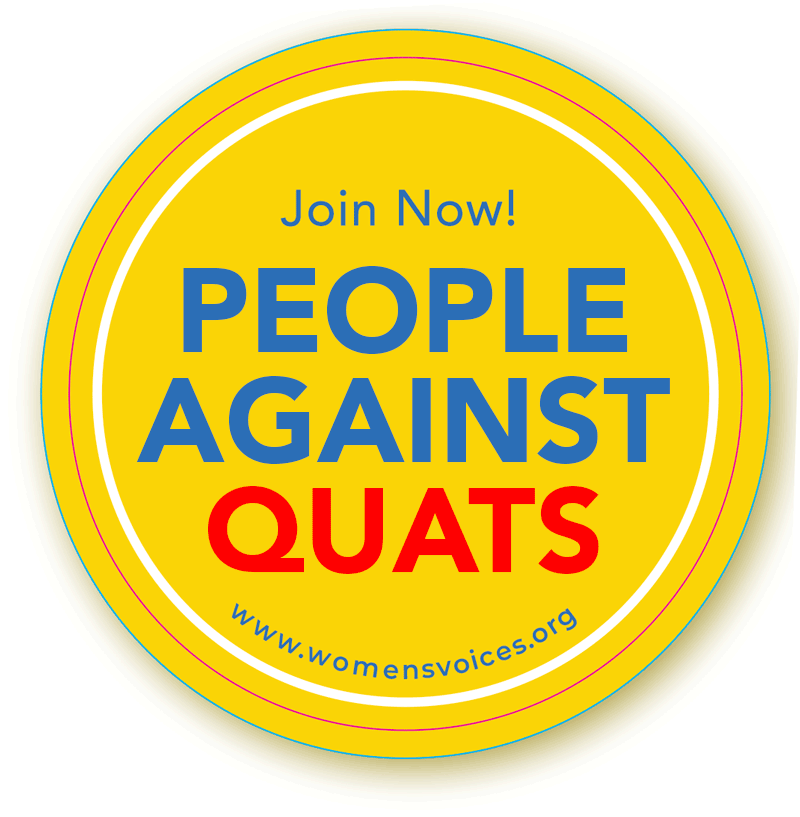 People Against Quats badge